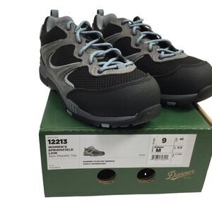 Danner Womens Run Time Shoes Sneaker Slip Resist Comp Toe Gray Blue Size 9 NWB